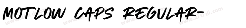Motlow Caps Regular字体转换